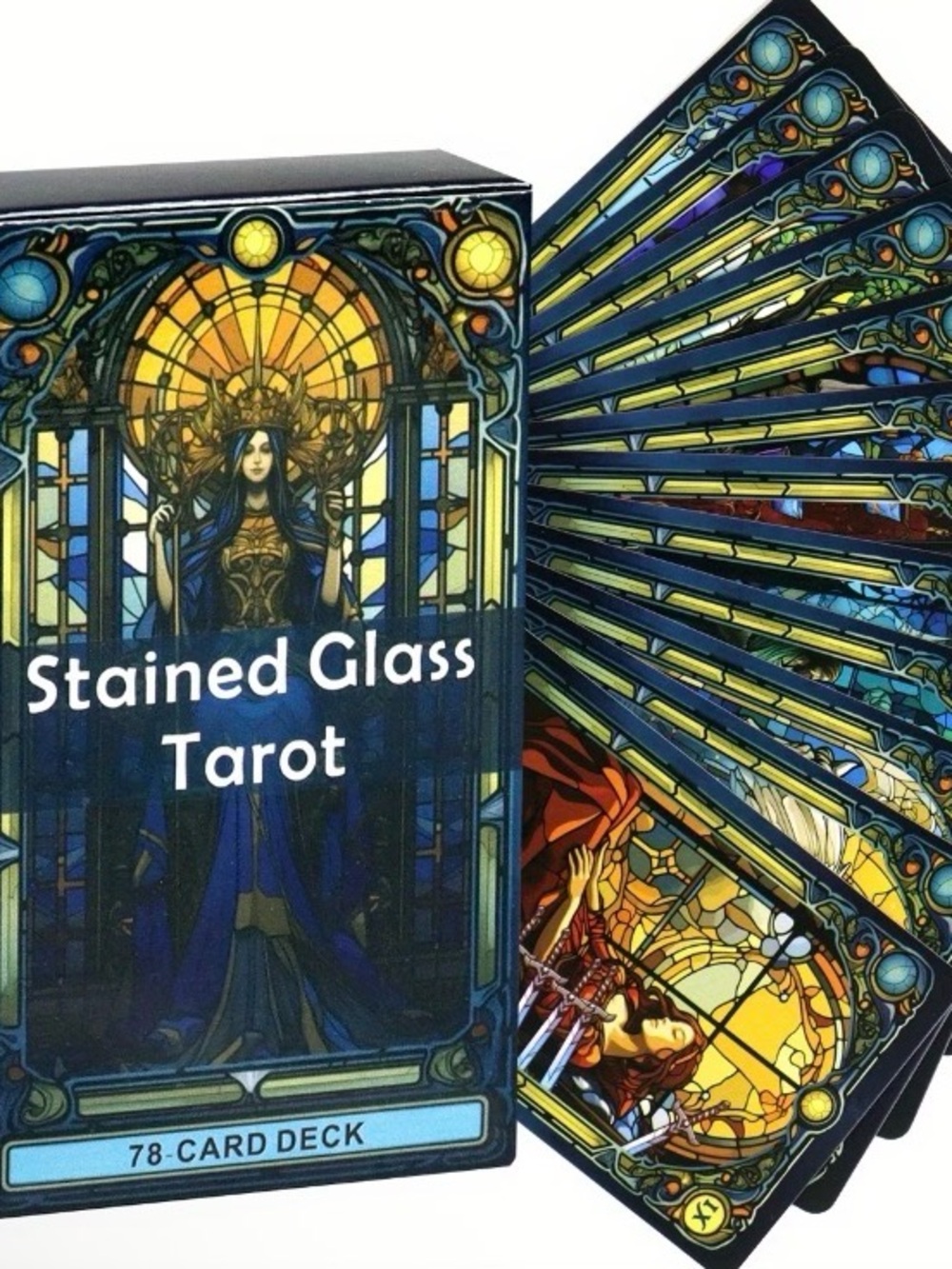Stained Glass Tarot Cards 78 Card Deck
